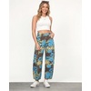 image:imageluvamia Barrel Jeans for Women Cropped High Waisted Baggy Colored Floral Printed Women Western Boyfriend Jeans StretchyDark Floral