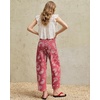 image:imageluvamia Barrel Jeans for Women Cropped High Waisted Baggy Colored Floral Printed Women Western Boyfriend Jeans StretchyRose Red Paisley