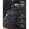 image:imageluvamia Cargo Shorts Women High Waisted Casual Elastic Waist 7 Inseam Mid Thigh Hiking Golf Shorts with Utility PocketsBlack