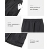 image:imageluvamia Cargo Shorts Women High Waisted Casual Elastic Waist 7 Inseam Mid Thigh Hiking Golf Shorts with Utility PocketsBlack