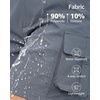 image:imageluvamia Cargo Shorts Women High Waisted Casual Elastic Waist 7 Inseam Mid Thigh Hiking Golf Shorts with Utility PocketsBlue Gray
