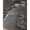 image:imageluvamia Cargo Shorts Women High Waisted Casual Elastic Waist 7 Inseam Mid Thigh Hiking Golf Shorts with Utility PocketsDark Gray