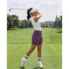 image:imageluvamia Cargo Shorts Women High Waisted Casual Elastic Waist 7 Inseam Mid Thigh Hiking Golf Shorts with Utility PocketsPurple