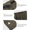 image:imageluvamia Cargo Shorts for Women Mid Thigh High Rise Lightweight Quick Dry Hiking Shorts Women Zipper Pockets with BeltArmy Green