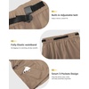 image:imageluvamia Cargo Shorts for Women Mid Thigh High Rise Lightweight Quick Dry Hiking Shorts Women Zipper Pockets with BeltKhaki