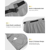 image:imageluvamia Cargo Shorts for Women Mid Thigh High Rise Lightweight Quick Dry Hiking Shorts Women Zipper Pockets with BeltTitanium Gray