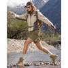 image:imageluvamia Hiking Shorts for Women Cargo Pull On Elastic Waist Lightweight Quick Dry Summer Sport Golf 7 Inch Inseam ShortsDark Khaki