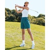 image:imageluvamia Hiking Shorts for Women Cargo Pull On Elastic Waist Lightweight Quick Dry Summer Sport Golf 7 Inch Inseam ShortsHabor Blue