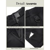 image:imageluvamia Summer Hiking Shorts for Women Casual Cargo High Waisted Water Resistant 7 Inch Inseam Shorts with PocketsBlack