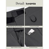 image:imageluvamia Summer Hiking Shorts for Women Casual Cargo High Waisted Water Resistant 7 Inch Inseam Shorts with PocketsDark Gray