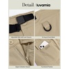 image:imageluvamia Summer Hiking Shorts for Women Casual Cargo High Waisted Water Resistant 7 Inch Inseam Shorts with PocketsKhaki