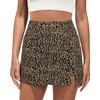 image:imageluvamia Skorts for Woman Leopard Cheetah Print Mini Skirt with Shorts High Waisted Trendy Cute Stretchy Side Slit SkortLced Coffee Leopard