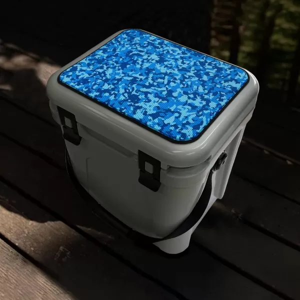 imageHjdeck Cooler Pad for YETI Tundra 35L 45L 65L Cooler Seat Cushion Soft SelfAhesive Cooler Pad AccessoryEmCamo Ocean with Black