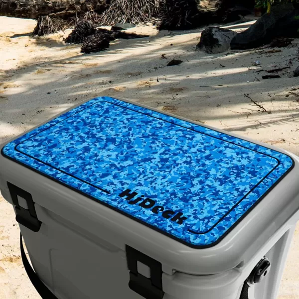 imageHjdeck Cooler Pad for YETI Tundra 35L 45L 65L Cooler Seat Cushion Soft SelfAhesive Cooler Pad AccessoryHjcamo Ocean With Black