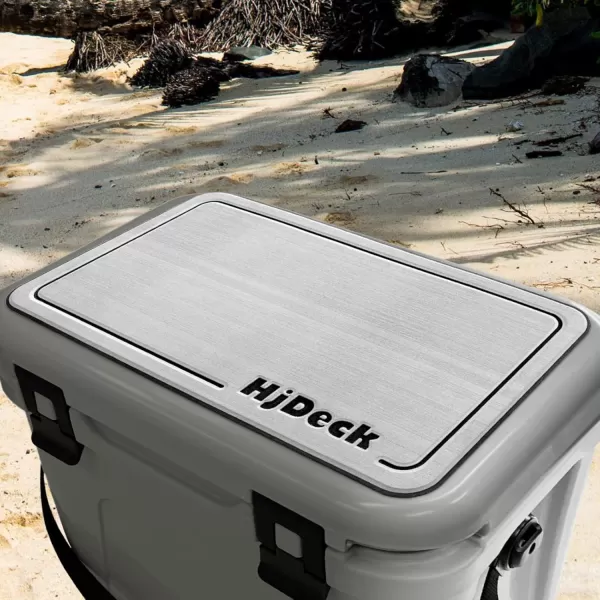 imageHjdeck Cooler Pad for YETI Tundra 35L 45L 65L Cooler Seat Cushion Soft SelfAhesive Cooler Pad AccessoryHjlight Grey With Black