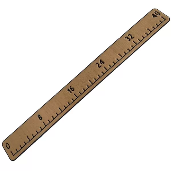 imageFish Ruler for Kayak Boat 40quot EVA Foam Marine Foam Fish Ruler with Adhesive Backing Durable Fishing Measurement Tool  Light BrownYellow Brown