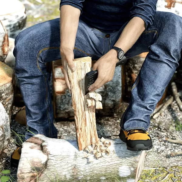 imageLEXIVON V14 Camping Hatchet 14Inch Axe  Ergonomic TPR Grip Lightweight FiberGlass Composite Handle  Protective Carrying Sheath Included LXV14V9 Camping Hatchet