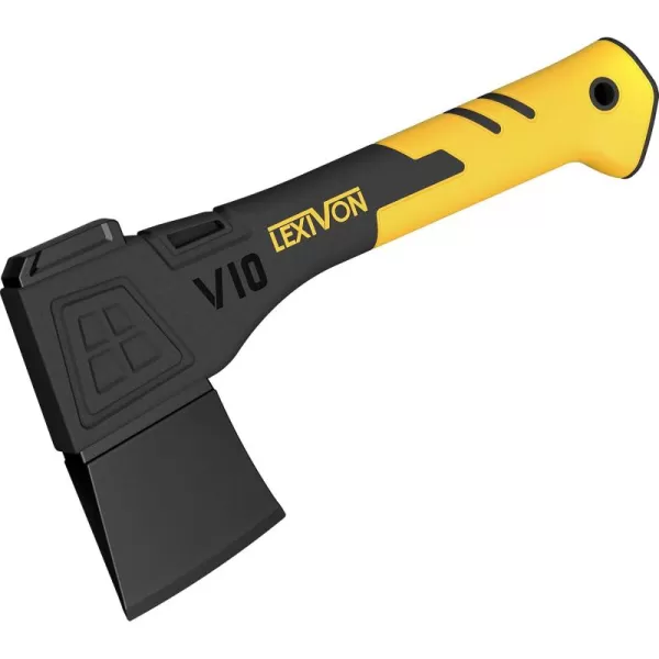 imageLEXIVON V14 Camping Hatchet 14Inch Axe  Ergonomic TPR Grip Lightweight FiberGlass Composite Handle  Protective Carrying Sheath Included LXV14V10Camping Hatchet