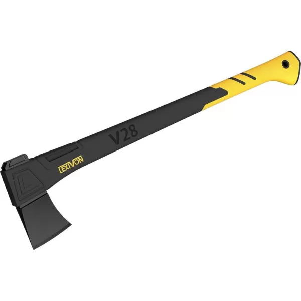 imageLEXIVON V14 Camping Hatchet 14Inch Axe  Ergonomic TPR Grip Lightweight FiberGlass Composite Handle  Protective Carrying Sheath Included LXV14V28Chopping Axe