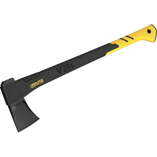imageLEXIVON V14 Camping Hatchet 14Inch Axe  Ergonomic TPR Grip Lightweight FiberGlass Composite Handle  Protective Carrying Sheath Included LXV14V28sSplitting Axe