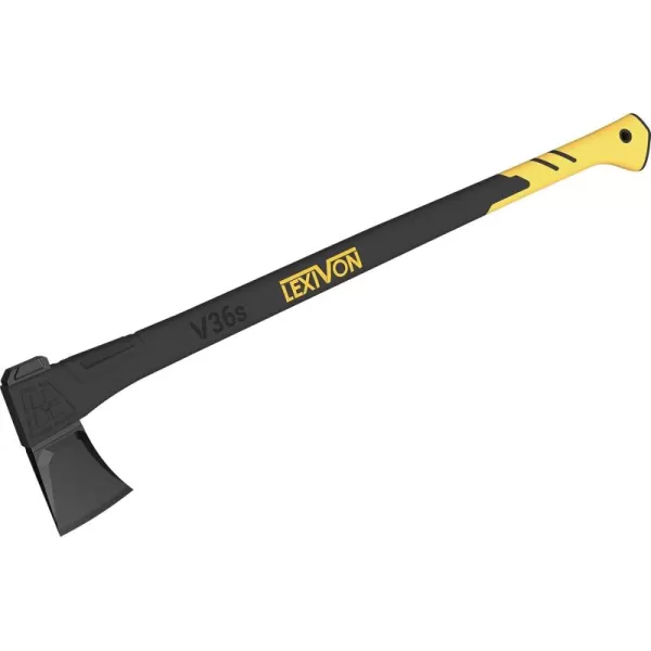 imageLEXIVON V14 Camping Hatchet 14Inch Axe  Ergonomic TPR Grip Lightweight FiberGlass Composite Handle  Protective Carrying Sheath Included LXV14V36sSplitting Axe