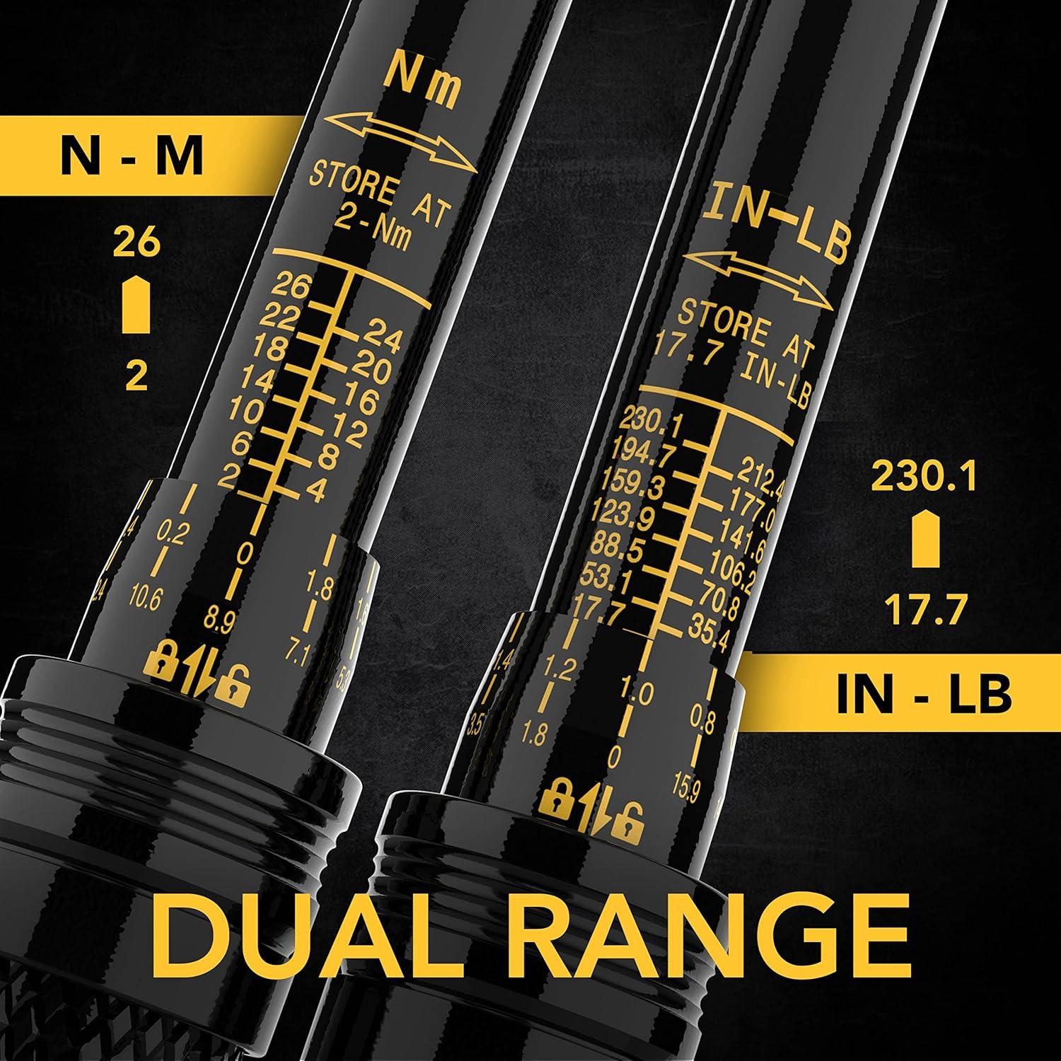 imageLEXIVON Bike Torque Wrench 14Inch Drive Newton Meter  72Tooth Gear DualDirection Click Type 226 Nm 1772301 inlb  Portable for Road ampamp Mountain Bicycles LX190Bike Torque wrench kit
