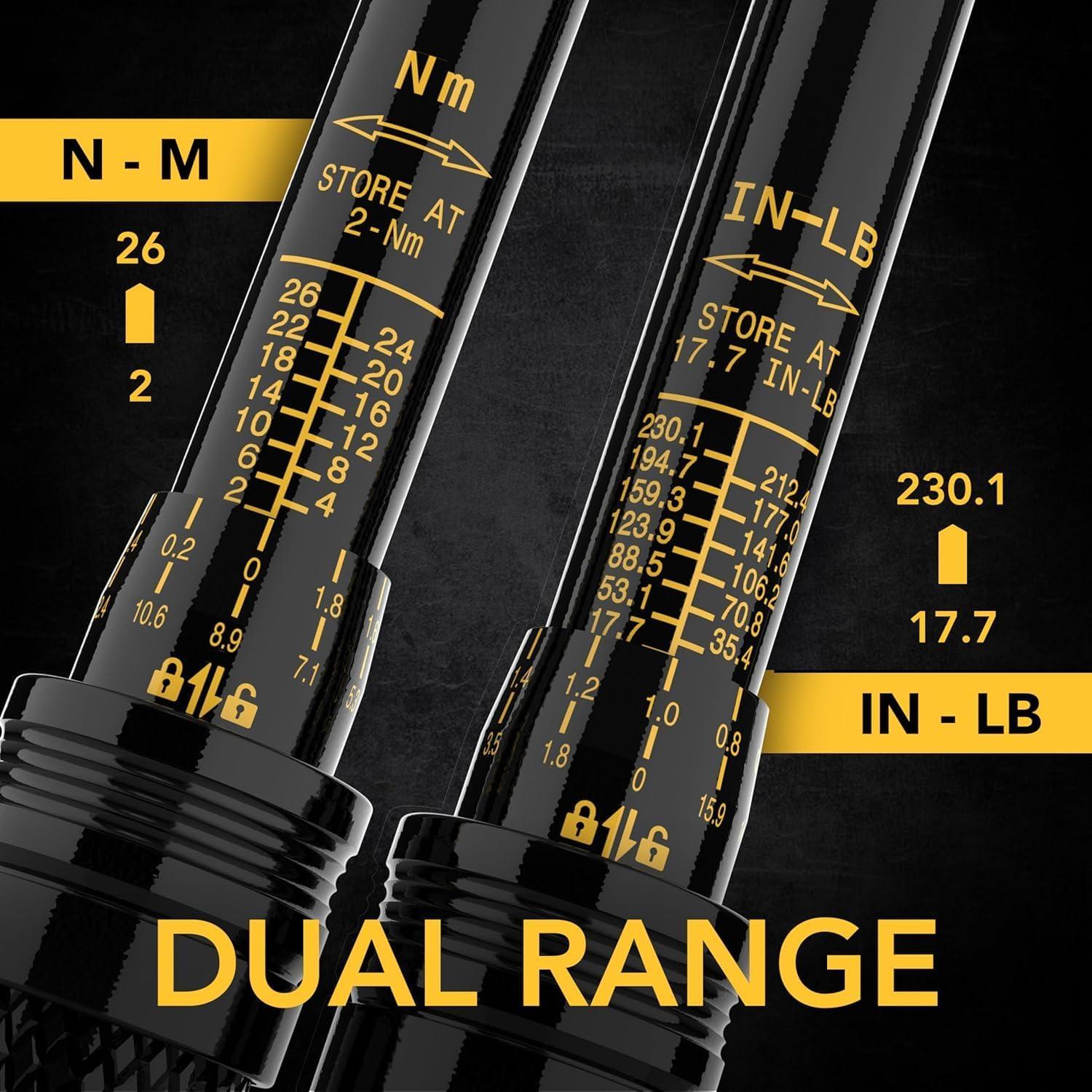 imageLEXIVON Bike Torque Wrench 14Inch Drive Newton Meter  72Tooth Gear DualDirection Click Type 226 Nm 1772301 inlb  Portable for Road ampamp Mountain Bicycles LX190Bike Torque Wrench