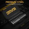imageLEXIVON Master Torx Bit and Socket Set Premium S2 Alloy ampamp CrV Steel  25Piece Bit Socket T8T60 ampamp ETorx E4E22  HeavyDuty Storage Case LX148