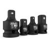 imageLEXIVON 12Inch Drive Click Torque Wrench 10150 FtLb1362035 Nm  Impact Socket Adapter and Reducer 4Piece Set  14quot  38quot  12quot