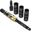 imageLEXIVON 10Inch Speed Collar Extension Bar and 12Inch Lug Nut Impact Socket Set  6 Total Lug Nut Sizes CrMo Steel  Fully Impact Grade