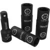 imageLEXIVON 12Inch Drive Click Torque Wrench 10150 FtLb1362035 Nm  Set of 12Inch Flip Impact Socket 6 Total Lug Nut Sizes