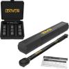 imageLEXIVON 12Inch Drive Click Torque Wrench 10150 FtLb1362035 Nm  Set of 12Inch Flip Impact Socket 6 Total Lug Nut Sizes