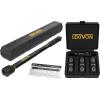 imageLEXIVON 12Inch Drive Click Torque Wrench 10150 FtLb1362035 Nm  Set of 12Inch Flip Impact Socket 6 Total Lug Nut Sizes