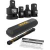 imageLEXIVON Inch Pound Torque Wrench 14Inch And Piece Set  14quot  38quot  12quot Impact Driver