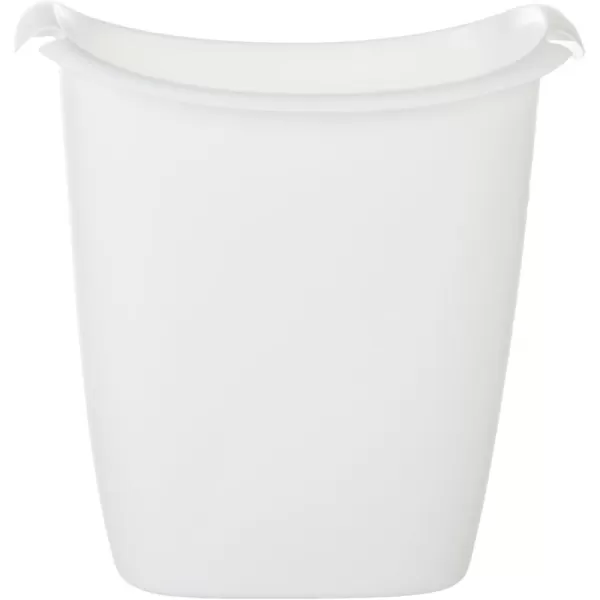 imageRubbermaid Small Trash Can Plastic 35Gallon14Court White Wastebasket for KitchenOfficeBedroomBathroom