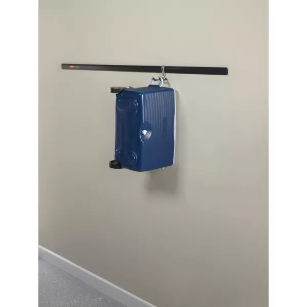 imageRubbermaid FastTrack 2Handle Hook S Hook Mounted Garage Storage and Space Saving Organization System Metallic PowderCoated Steeel for RakesBroomsToysLaddersCord Hook