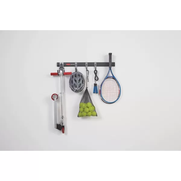 imageRubbermaid FastTrack Garage Storage Utility Hooks All in One Rail Hook Kit and Tool Organizer 6 Piece Heavy Duty for WallShedGarden