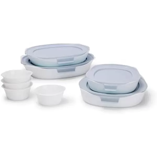 imageRubbermaid DuraLite Glass Bakeware 25Quart White12pc Set