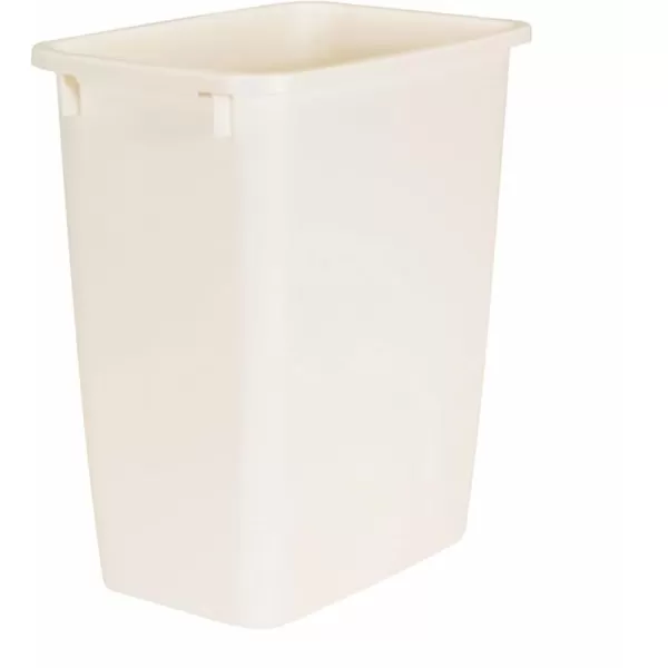 imageRubbermaid Small Kitchen Bathroom Trash Can Under Sink Waste Basket Plastic 5 Gallons 8 Inch Wide Bisque