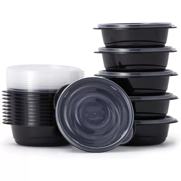 imageRubbermaid 50Piece Food Storage Containers with Lids for Lunch Meal Prep and Leftovers Dishwasher Safe Set of 25 Marine BlueBlack