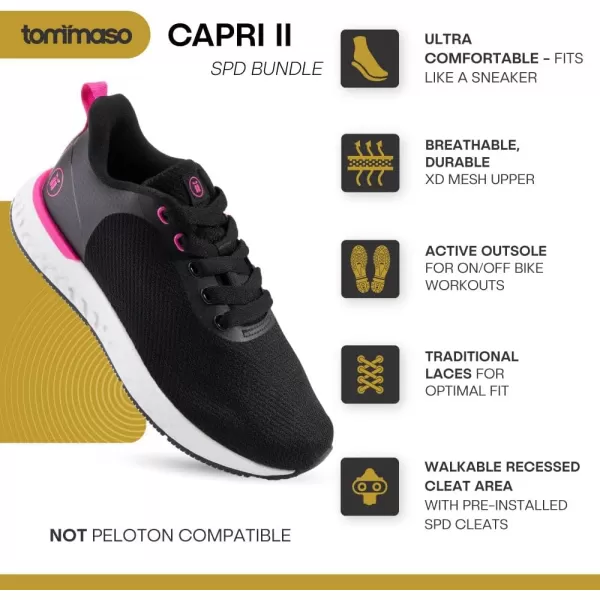 imageTommaso Cycling Shoes WomenOutdoor Cycling Shoes WomenWomen Specialized Bike ShoesWalkable Cycling ShoesWomen SPD Cycling ShoesIndoor Cycling Shoes Women SPDPeloton ShoesSPD Cleat InstalledBlackPink Two  Spd