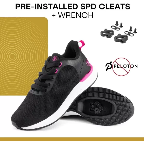 imageTommaso Cycling Shoes WomenOutdoor Cycling Shoes WomenWomen Specialized Bike ShoesWalkable Cycling ShoesWomen SPD Cycling ShoesIndoor Cycling Shoes Women SPDPeloton ShoesSPD Cleat InstalledBlackPink Two  Spd