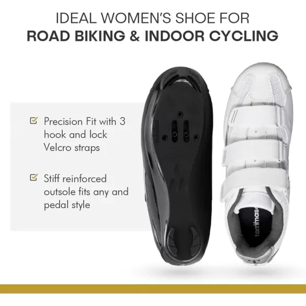 imageTommaso Pista Cycling Shoes for WomenPeloton Cycle Shoes WomenSpin Shoes Women Indoor CyclingDeltaampampSPD Compatible Cycling ShoesIndoor Cycling Shoes for WomenPeloton ShoesWomen Shoes NO CleatsWhiteSilver