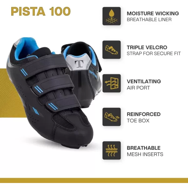 imageTommaso Pista Cycling Shoes for WomenPeloton Cycle Shoes WomenSpin Shoes Women Indoor CyclingDeltaampampSPD Compatible Cycling ShoesIndoor Cycling Shoes for WomenPeloton ShoesWomen Shoes NO CleatsBlackBlue