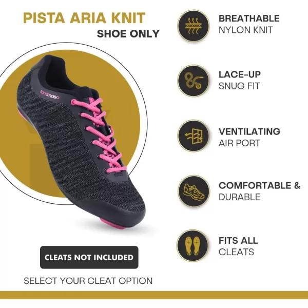 imageTommaso Pista Cycling Shoes for WomenPeloton Cycle Shoes WomenSpin Shoes Women Indoor CyclingDeltaampampSPD Compatible Cycling ShoesIndoor Cycling Shoes for WomenPeloton ShoesWomen Shoes NO CleatsBlackPink  Laces