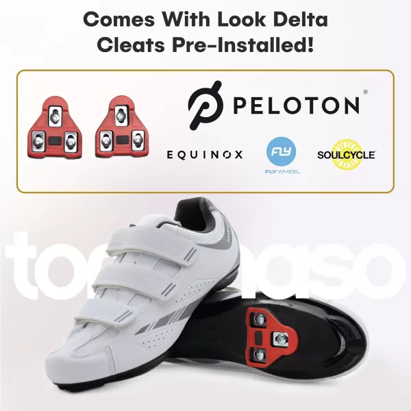 imageTommaso Pista Womens Peloton Cycling Shoes Delta Clip ampamp SPD Cycling Shoes Delta Cleat Cycling Shoes ampamp Indoor Cycling Shoes for Women Spin Shoes Women Indoor Cycling with SPD Cleats ampamp Peloton ShoesWhitedelta