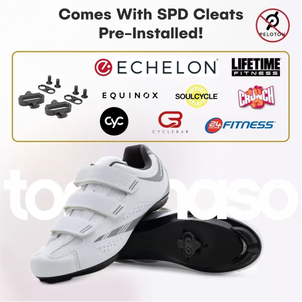 imageTommaso Pista Womens Peloton Cycling Shoes Delta Clip ampamp SPD Cycling Shoes Delta Cleat Cycling Shoes ampamp Indoor Cycling Shoes for Women Spin Shoes Women Indoor Cycling with SPD Cleats ampamp Peloton ShoesWhitespd