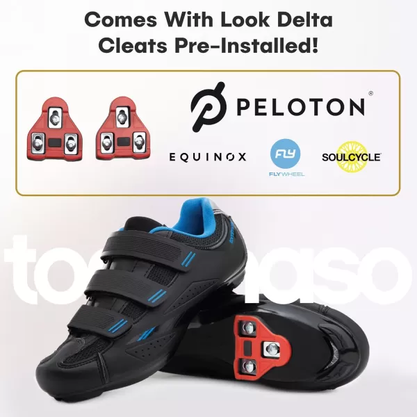 imageTommaso Pista Womens Peloton Cycling Shoes Delta Clip ampamp SPD Cycling Shoes Delta Cleat Cycling Shoes ampamp Indoor Cycling Shoes for Women Spin Shoes Women Indoor Cycling with SPD Cleats ampamp Peloton ShoesBlackBluedelta