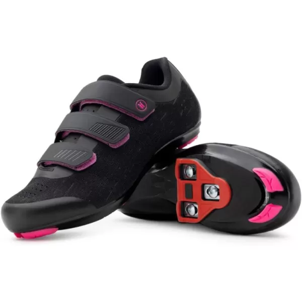 imageTommaso Pista Womens Peloton Cycling Shoes Delta Clip ampamp SPD Cycling Shoes Delta Cleat Cycling Shoes ampamp Indoor Cycling Shoes for Women Spin Shoes Women Indoor Cycling with SPD Cleats ampamp Peloton ShoesBlackPink Straps  Delta