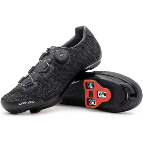 imageTommaso Strada Peloton Shoes for MenSPD Indoor Cycling Shoes for Men Mens Cycling Shoes with Delta Clips Spin Shoes Bike Shoes for Men Cycling on Peloton SPD Shoes For Road Bikes Spinning ShoesKnit Quick Lace  Delta